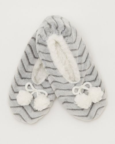 Chevron Ballerina Slippers